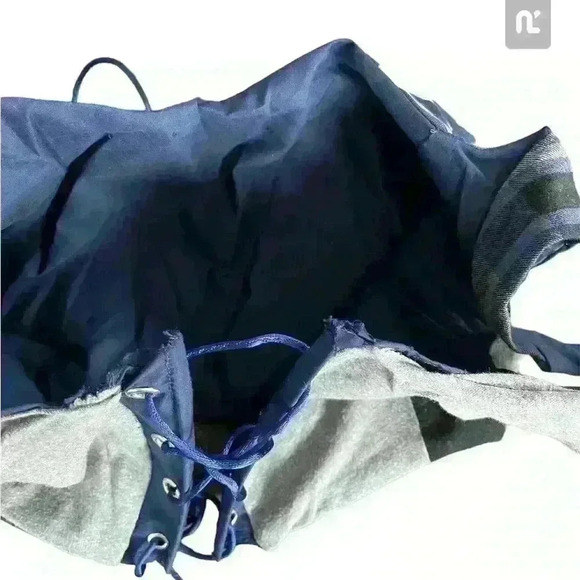 Custom Upcycled Penn State Crop Top Corset | Game Day Shirt | SEE DESCRIPTION - Picture 4 of 6